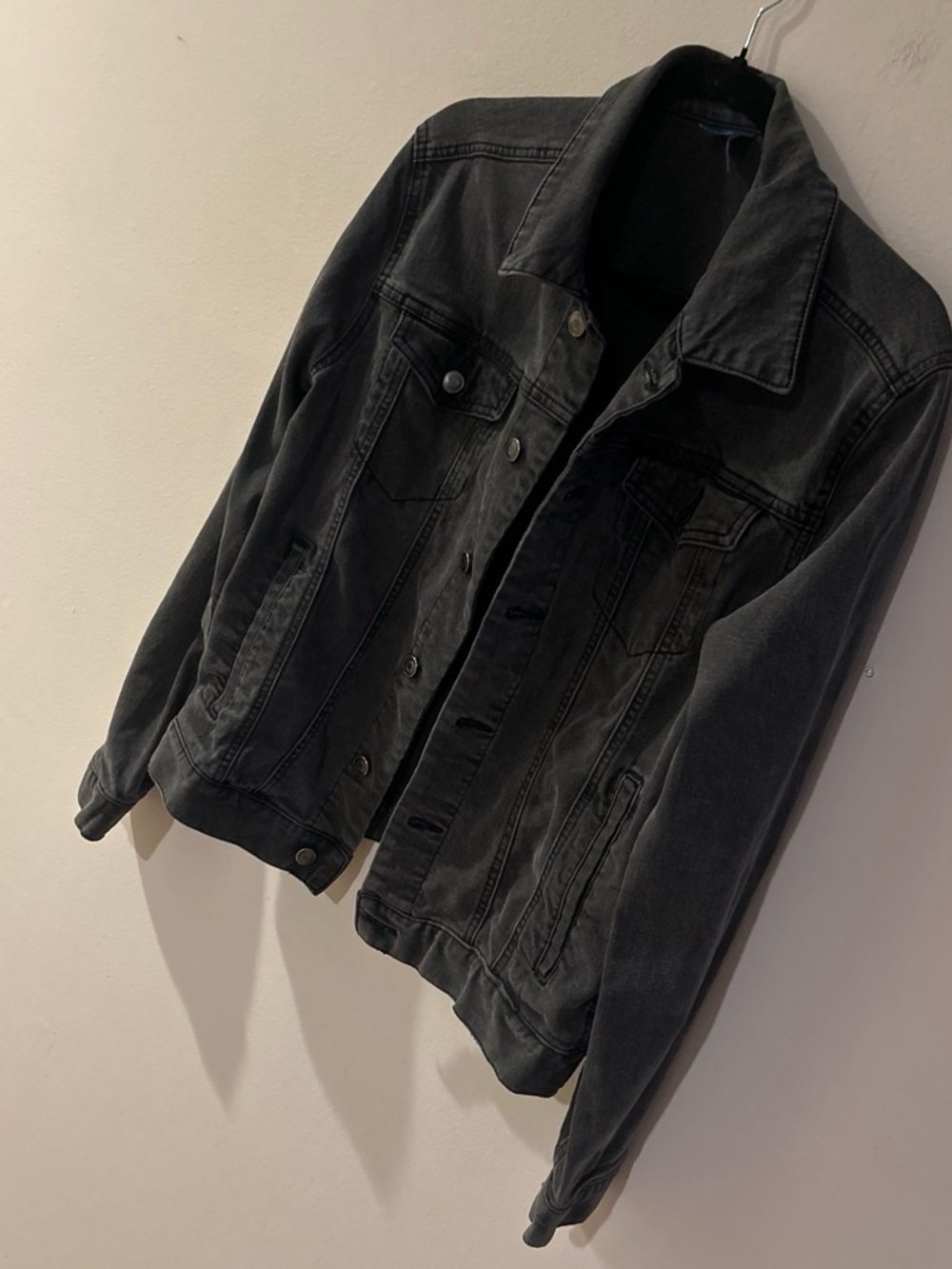 George Black Men's Denim Jacket - Button-Up Shirt Jacket
